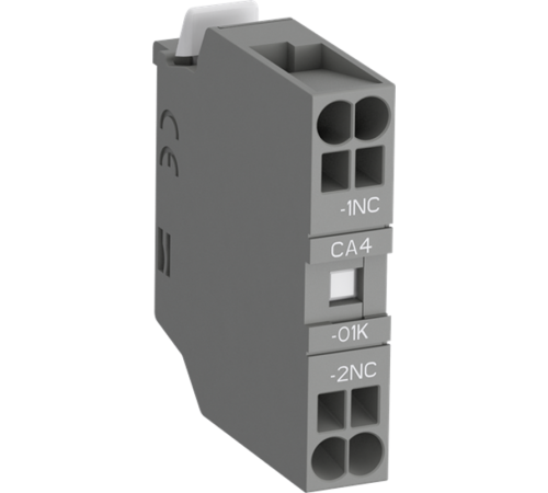 Блок контактный CA4-01K (1НЗ) фронтальный с втычными клеммами для контакторов AF09K-AF38K и реле NF22EK-NF40EK  1SBN010160R1001  ABB