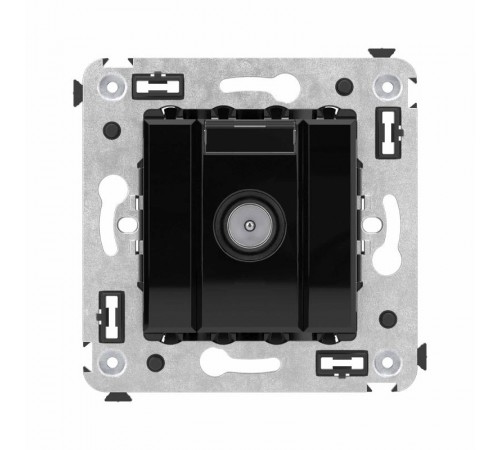 Розетка TV оконечная в стену, "Avanti", "Черный квадрат"  4402523  DKC