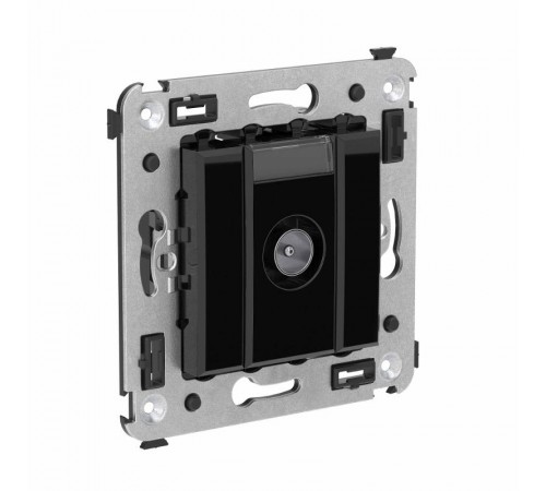 Розетка TV оконечная в стену, "Avanti", "Черный квадрат"  4402523  DKC