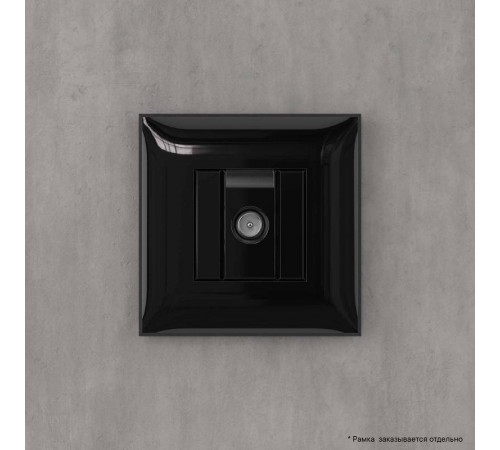 Розетка TV оконечная в стену, "Avanti", "Черный квадрат"  4402523  DKC