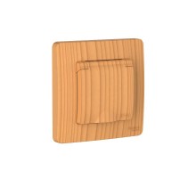 Blanca Ясень С/У IP44 Розетка с заземлением со шторками, с крышкой, 16А, 250В  BLNRS441115   SE