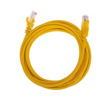 Патч-корд U/UTP, CAT 5e, RJ45-RJ45, 26AWG, LSZH, желтый, 3м REXANT  02-0105-3  REXANT
