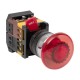Кнопка AELA-22 "Грибок" красная с подсветкой NO+NC 220В EKF PROxima  pbn-aela-1r-220  EKF