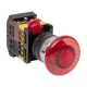 Кнопка AELA-22 "Грибок" красная с подсветкой NO+NC 220В EKF PROxima  pbn-aela-1r-220  EKF