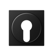 Накладка на выключатель замочного механизма; термопласт; черный матовый  A528PLSWM  Jung
