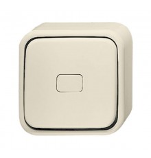 Переключатель 1-клавишный, с подсветкой, для открытого монтажа, серия Busch-Duro 2000 AP, цвет слоновая кость  1042-0-0662   2CKA001042A0662  ABB