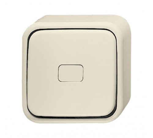 Переключатель 1-клавишный, с подсветкой, для открытого монтажа, серия Busch-Duro 2000 AP, цвет слоновая кость  1042-0-0662   2CKA001042A0662  ABB