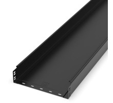 Лоток неперфорированный Стандарт 300х80х3000 (0,8 мм) RAL 9005 (6 м/уп)  PR16.9950  Промрукав