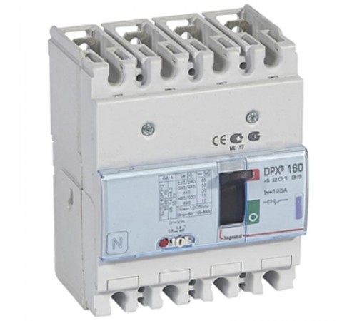 Автоматический выключатель DPX3 160 термомагнитный расцепитель 50кА 400В 4П 120А  420136  Legrand