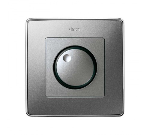Simon 82 Накладка на проходной поворотно-нажимной светорегулятор, S82 Detail алюминий  82054-93  Simon