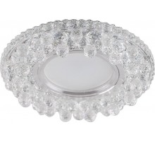 Светильник точечный встраиваемый под лампу, с LED подсветкой CD941 15LED*2835 SMD 4000K, MR16 50W G5.3, прозрачный  32654  FERON