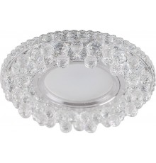 Светильник точечный встраиваемый под лампу, с LED подсветкой CD941 15LED*2835 SMD 4000K, MR16 50W G5.3, прозрачный  32654  FERON