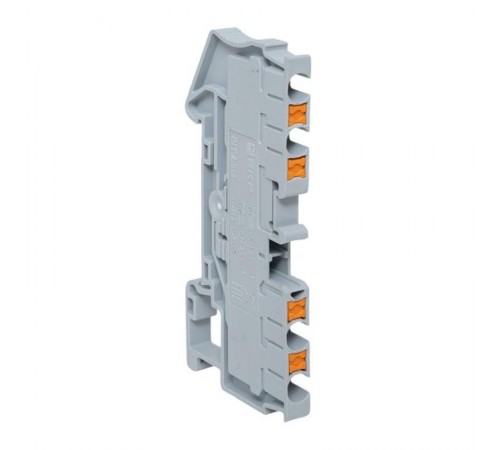 Клеммная колодка пружинная 2,5 Push-in 4 вывода серая PIT-2,5-4  EKF