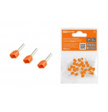 Наконечник штыревой втулочный изолированный (двойной) НШвИ (2) 0,58 (20шт)  SQ0568-0047  TDM