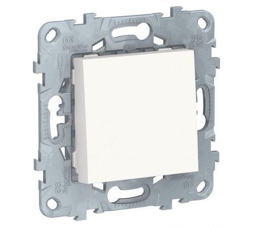 Unica New Белый Переключатель 1-клавишный, сх. 6, 10 AX, 250В  NU520318  Schneider Electric