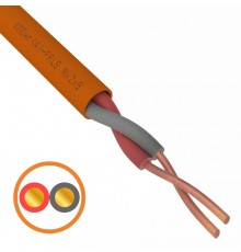 Кабель огнестойкий REXANT КПСнг(А)-FRLS 1x2x0,20 мм, бухта 200 м 01-4900  REXANT