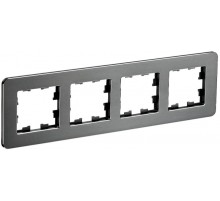 BRITE Рамка 4-ая РУ-4-1-Бр металл титан RE  BR-M42-M-01-K48  IEK