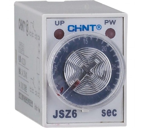 Реле времени миниатюрное JSZ6-2 задержка переключения 2 контактные группы 30s AC220V  294535  CHINT