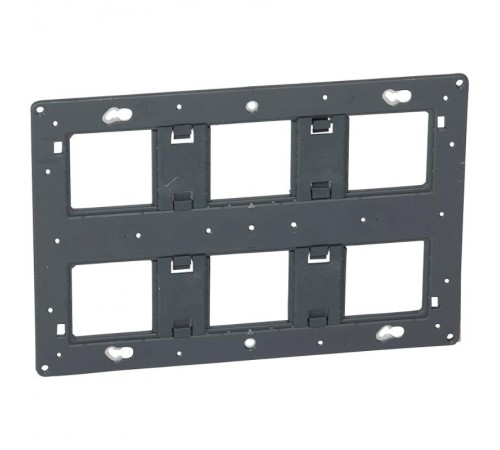 Суппорт большой вместимости - Программа Batibox - 2 x 3-местный - 2 x 6/8 модулей  080266  Legrand