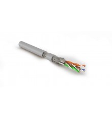 SFTP4-C7-P26-IN-LSZH-GY-500 (500 м) Кабель витая пара, экранир. S/FTP, категория 7 (600 MHz), 4 пары(26 AWG), многожил. (patch)  445150  Hyperline