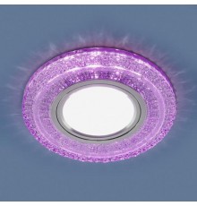 Светильник точечный встраиваемый 2225 MR16 PU фиолетовый с подсветкой  a043179  Elektrostandard