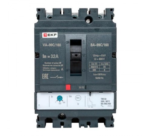 Выключатель автоматический ВА-99C (Compact NS) 160/32А 3P 36кА EKF PROxima  mccb99C-160-32  EKF