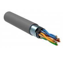 ITK Витая пара F/UTP 5E 4х2х24AWG solid LSZH серый (305м) РФ  LC1-C5E04-321-R  ITK