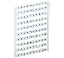 Маркеры для КВИ-4/16мм2 с символами "A, B, C, N, PE"  YZN30M-004-K00-A  IEK