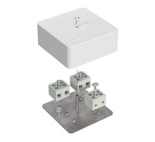 Коробка огнестойкая для кабель-канала 40-0450-FR6.0-6 Е15-Е120 75х75х30 IP42  6p, 6.0 мм.кв. 40-0450-FR6.0-6  Промрукав