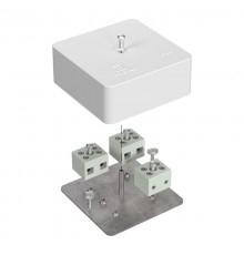 Коробка огнестойкая для кабель-канала 40-0450-FR6.0-6 Е15-Е120 75х75х30 IP42  6p, 6.0 мм.кв. 40-0450-FR6.0-6  Промрукав