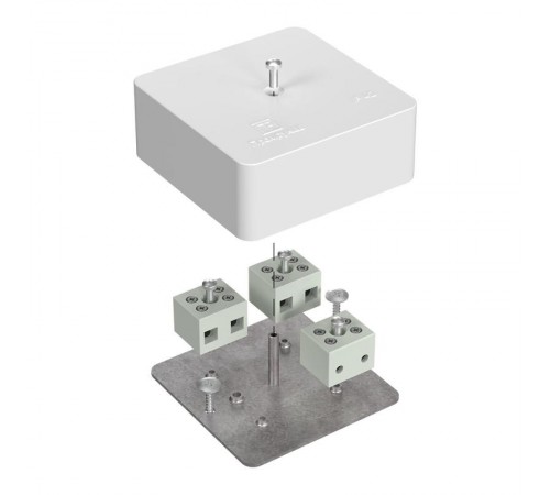 Коробка огнестойкая для кабель-канала 40-0450-FR6.0-6 Е15-Е120 75х75х30 IP42  6p, 6.0 мм.кв. 40-0450-FR6.0-6  Промрукав