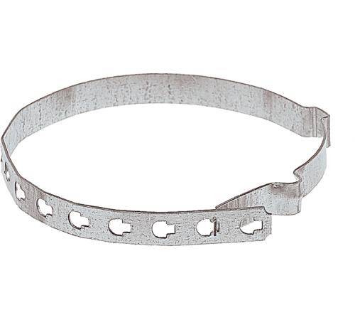 Держатель проводника круглого 8 мм для водосточных труб 80-120 мм, оцинк.91061Ezetek