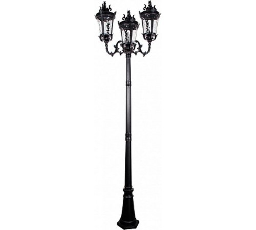 Светильник садово-парковый PL4009 3*60W 230V E27 680*680*2350мм черный (столб 2,32M)  11393  FERON