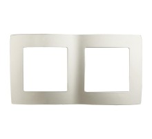 Рамка на 2 поста 12-5002-15  ,  перламутр  Б0019373  ЭРА