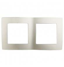 Рамка на 2 поста 12-5002-15  ,  перламутр  Б0019373  ЭРА