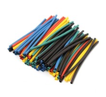 HSTGS2 Набор термоусадочных трубок N8 с клеем, длина 10 см.,коэф.усадки 3:1,черный (12шт в упаковке)  32769  STEKKER