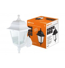 Светильник садово-парковый НБУ 04-60-001 60Вт ЛН/КЛЛ/LED Е27 IP44 четырехгранник, настенный, пластик, белый  SQ0330-0734  TDM