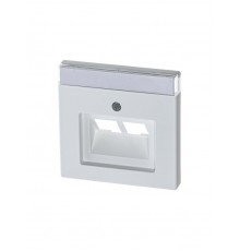 Плата центральная (накладка) для 2-постовой телекоммуникационной розетки , серия solo/future, цвет белый бархат  1710-0-3888   2CKA001710A3888  ABB