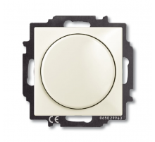 ABB Basic 55 Шале (белый) Светорегулятор поворотно-нажимной 60-400 Вт для л/н  6515-0-0847   2CKA006515A0847  ABB
