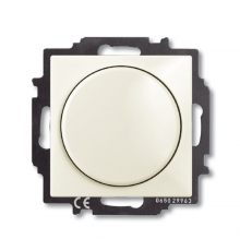 ABB Basic 55 Шале (белый) Светорегулятор поворотно-нажимной 60-400 Вт для л/н  6515-0-0847   2CKA006515A0847  ABB