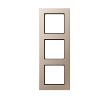 Рамка для вертикальной и горизонтальной установки, 3 поста; дюропласт; шампань; A CREATION  AC583CH  Jung