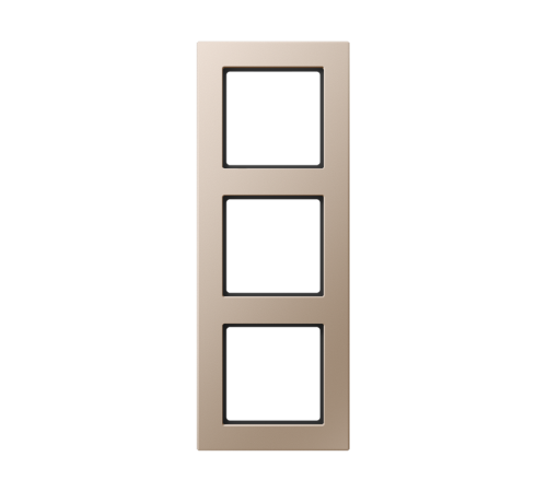 Рамка для вертикальной и горизонтальной установки, 3 поста; дюропласт; шампань; A CREATION  AC583CH  Jung