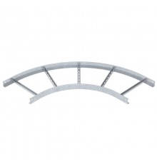 Угловая секция 90° лестничного лотка 60х400 мм R=500 мм (LB 90 640 R5 FT)  6211454  OBO Bettermann