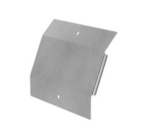 Крышка угла вертикального внешнего 45 градусов Профи INOX (AISI 304) 300х100 (1,0 мм)  PR16.16814  Промрукав