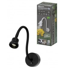 Спот на гибком основании СГС-03, 3 Вт, COB, 270 лм, 4000 К, IP20, "Кассия", с выкл., черный  SQ0358-0383  TDM