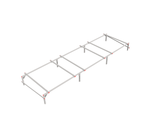 Опорная конструкция для установки оборудования TECHNORAPTOR 5000х1500 HD  KM-TR-SSEI-5000-1500 HD  КМ - профиль