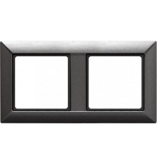 Рамка 2-поста; Eco Profi; термопласт; антрацит  EP482AN  Jung