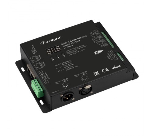 Декодер SMART-K57-DMX (230V, 4x2A, XLR3) (Arlight, IP20 Металл, 5 лет)  028453  Arlight