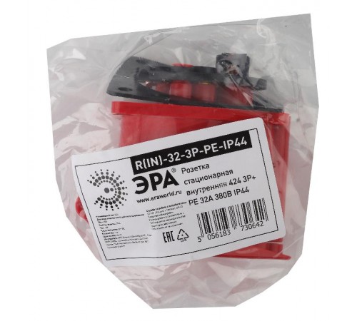 Розетка ЭРА стационарная внутренняя 424 3Р+РЕ 32А 380В IP44  Б0032872  ЭРА
