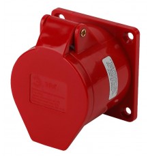 Розетка ЭРА стационарная внутренняя 424 3Р+РЕ 32А 380В IP44  Б0032872  ЭРА